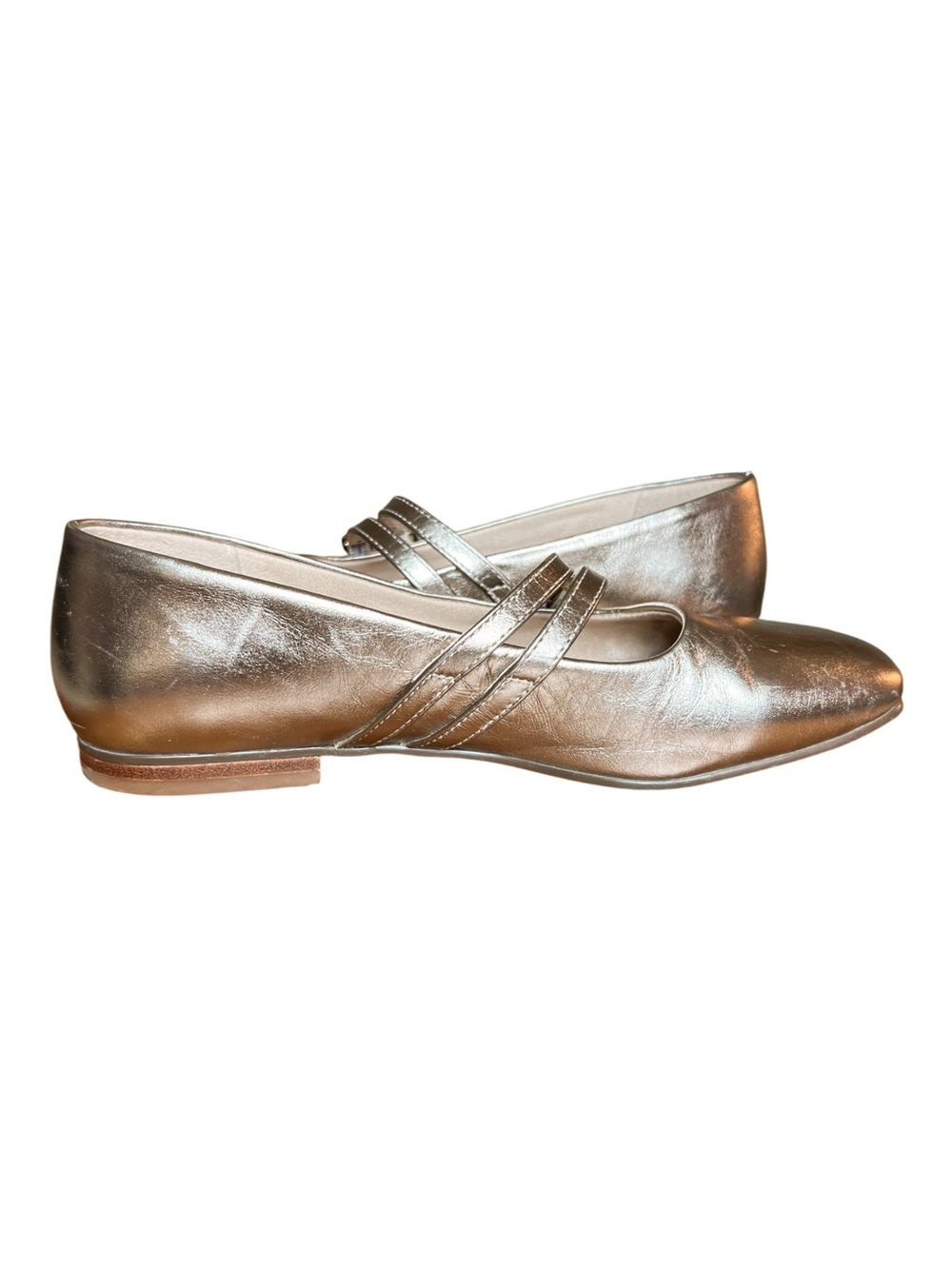 Bella Vita Women's Davenport Mary Jane Flats in Champagne